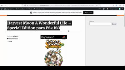 harvest moon a wonderful life special edition para ps2