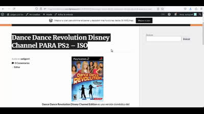 dance dance revolution disney channel para ps2