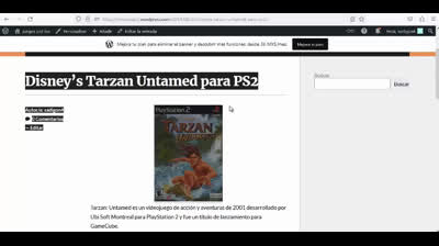 tarzan untamed para ps2