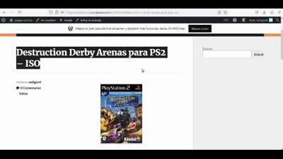 destruction derby arenas para ps2