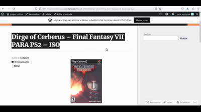 dirge of cerberus final fantasy vii para ps2