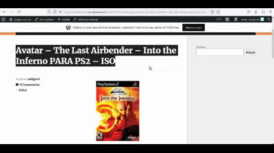 avatar the last airbender into the inferno para ps2