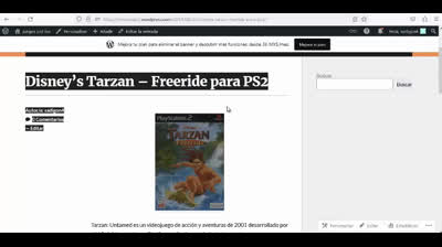tarzan freeride para ps2