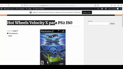 hot wheels velocity x para ps2