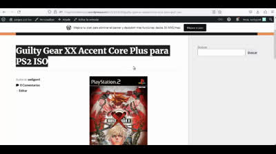 guilty gear xx accent core plus para ps2