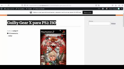 guilty gear x para ps2