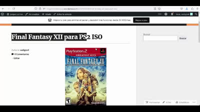 final fantasy xii para ps2