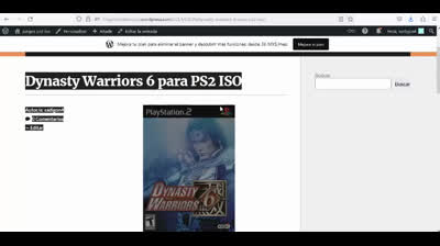 dynasty warriors 6 para ps2