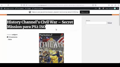 history channels civil war secret mission para ps2