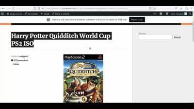 harry potter quidditch world cup ps2