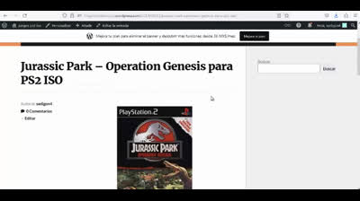 jurassic park operation genesis para ps2