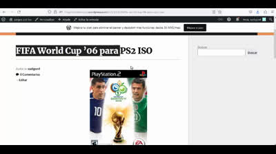 fifa world cup 06 para ps2