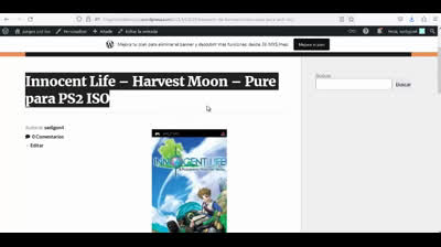 innocent life harvest moon pure para ps2