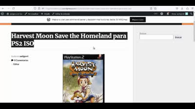 harvest moon save the homeland para ps2