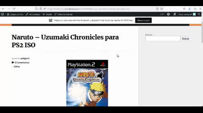 naruto uzumaki chronicles para ps2