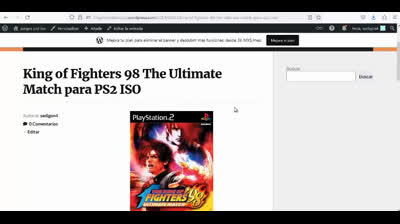 king of fighters 98 the ultimate match para ps2