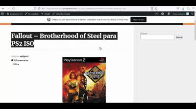 fallout brotherhood of steel para ps2