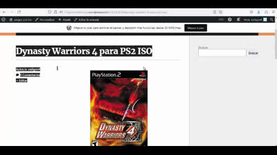 dynasty warriors 4 para ps2