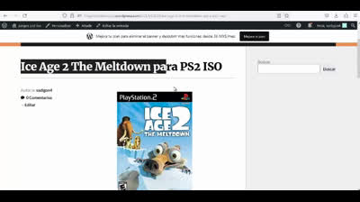 ice age 2 the meltdown para ps2