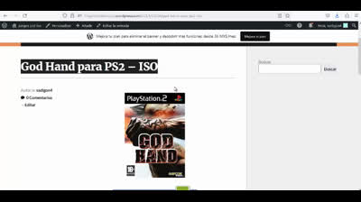 god hand para ps2