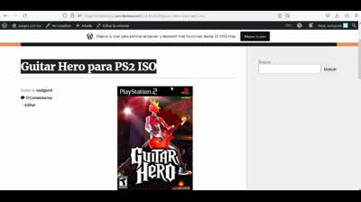 guitar hero para ps2