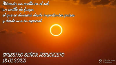 ATENCIÓN A LOS EFECTOS DEL SOL. - REVELACIONES MARIANAS 24/9/24