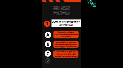¿Cuánto sabes de SERIES NUMÉRICAS? ? ¡Pon a prueba tus conocimientos!