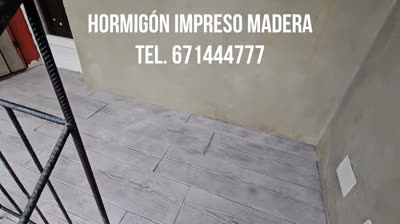 Hormigon Impreso Madera Tel. 671444777