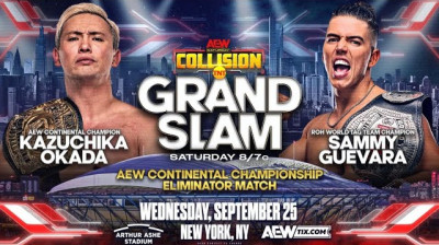 All Elite Wrestling Collision Grand Slam- Kazuchika Okada vs Sammy Guevara