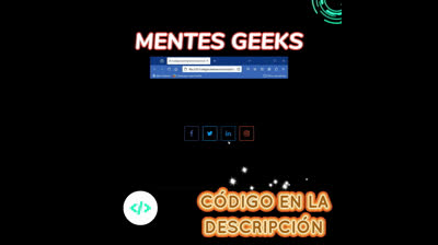 Cómo crear un menú de iconos animados de redes sociales | HTML & CSS