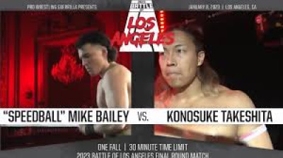 PWG Battle of Los Angeles-Konosuke Takeshita vs Mike Bailey