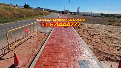 Hormigón Impreso Madrid ¡Impresionante Acera!