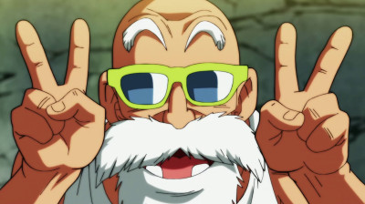Capitulo 105 - ¡Una ardua batalla!¡El maestro Roshi se arriesga!
