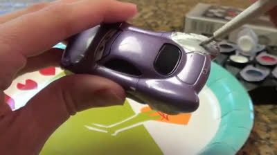 How To Paint A Disney Pixar Cars 2 Diecast With Model Paint Brush White Holley Shiftwell