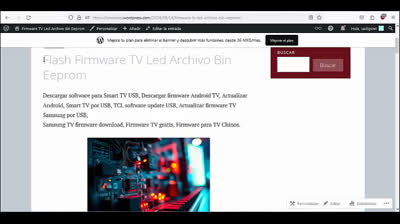 Archivo Bin Eeprom Para TV Todas las marcas