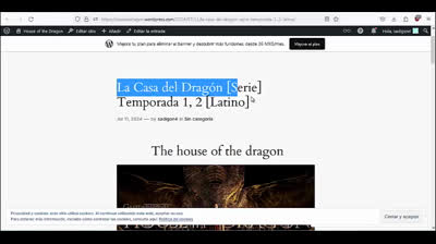 The house of the dragon Latino
