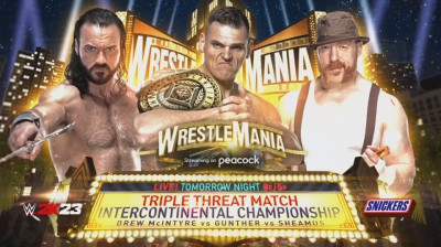 Gunther vs Drew McIntyre vs Sheamus