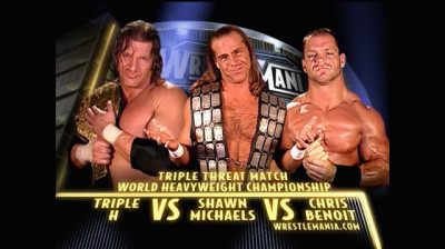Triple H vs Chris Benoit vs Shawn Michaels