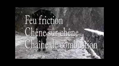 feu par friction cheminée ossaloise chêne sur chêne Lades Neffous