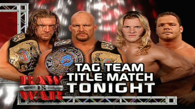 Chris Jericho & Chris Benoit vs Steve Austin & Triple H