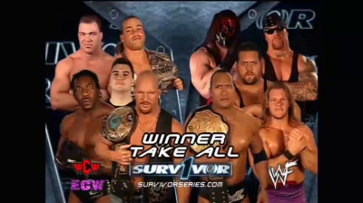 Team WWF (Big Show, Chris Jericho, Kane, The Rock e The Undertaker)vs Team Alliance (Booker T, Kurt Angle, Rob Van Dam, Shane McMahon e Stone Cold Steve Austin)
