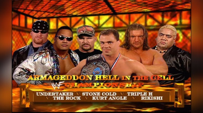 Kurt Angle vs Rikishi vs Triple H VS The Rock vs The Undertaker vs Stone Cold Steve Austin