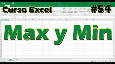 CURSO EXCEL [54] ► FÓRMULAS MAX y MIN