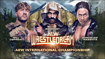 All Elite Wrestling WrestleDream-Will Ospreay vs Ricochet vs Konosuke Takeshita