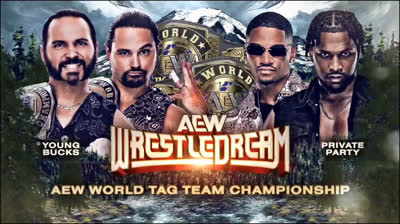 All Elite Wrestling WrestleDream-Young Bucks vs Private Party