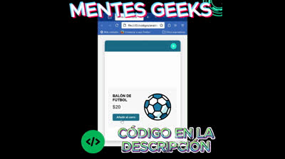 Crea un carrito de compras | HTML, CSS & JavaScript