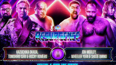 NJPW STRONG Resurgence-Blackpool Combat Club vs CHAOS(Kazuchika Okada & Rocky Romero & Tomohiro Ishii)