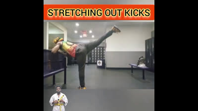 Taekwondo Stretching out kicks