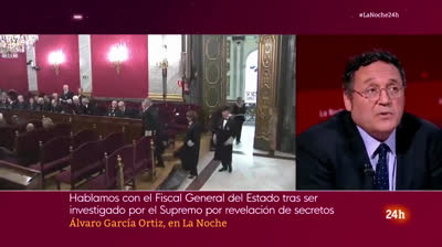 El Fiscal General  amenazando a la población de España desde la Televisión del Régimen de Sánchez que pagan todos los españoles: