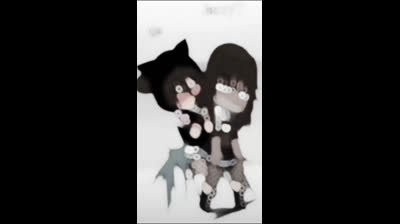 Me and my gf in gacha-- XD (OLD VIDEO, I JS WANTED TO UPLOAD IT, person with wings is me--)